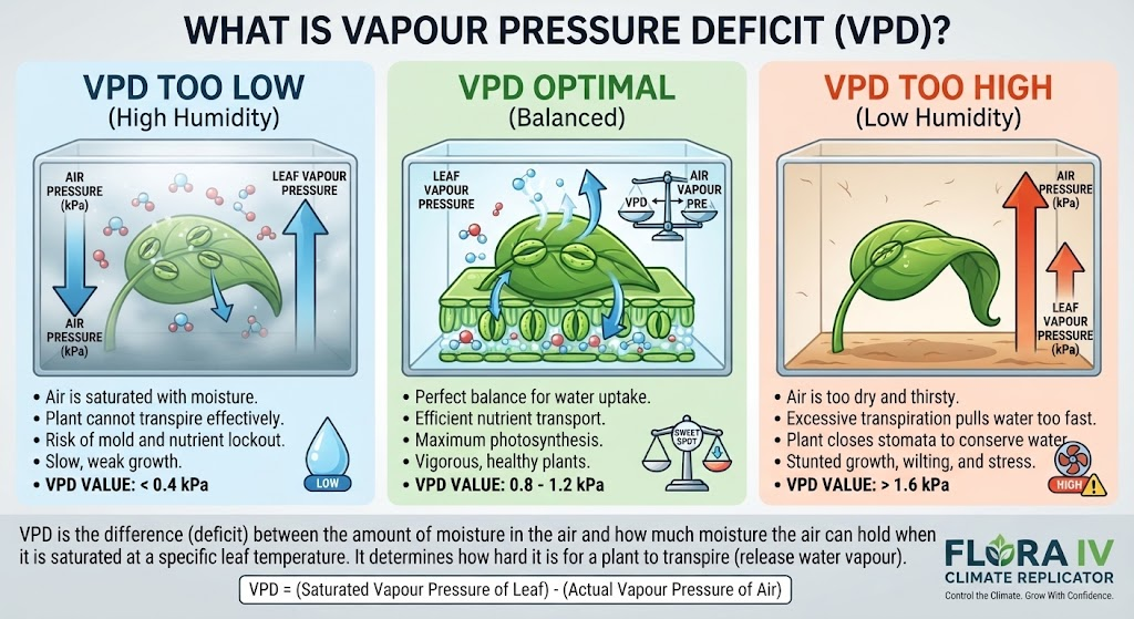 What is vapour pressure deficit?